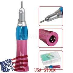 NSK Style Dental Low Speed Handpiece Straight Nosecone Standard E-Type Pink