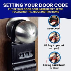 FJM Security ShurLok SL 100W Dual Combination Lock Box for Keys Durable Metal