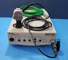Stryker 988 Camera System with Stryker 0233050400 AIM Green Fiber Optic Cable