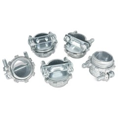 15 PCS 3/8 Inch NonMetallic NM TwinScrew Cable Clamp Connector Zinc DieCast