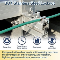 Durable 304 Stainless Steel Nylon Insert Locknuts – 150 Pack for Versatile Use