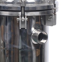 304 Stainless Steel Filter Bag Housing 150PSI High Pressure Filtration System