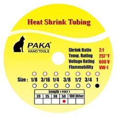 50 Feet 50′ BLACK 1″ INCH (25 mm) Polyolefin 2:1 Heat Shrink Tubing