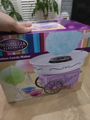 Nostalgic Electronic Vintage Collection 2012 Cotton Candy Maker Purple New Open