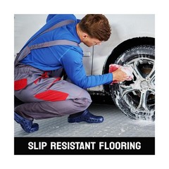 TUFFIOM 7.5×17 FT Garage Floor Mat, Coin Plate Sheet PVC Roll for Under Car P…