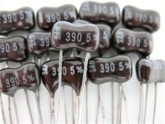 12 Pcs – 390pF @ 500 VOLTS 5% DIP SILVER MICA CAPACITOR ~~~ Great for RF