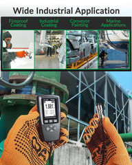 Coating Thickness Gauge CM-208Z – 0-3000Μm (0-120 Mils) Industrial Paint Thickne