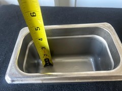 Stainless Steel 1/9 Size Steam Table Pan 4.5” Deep Restaurant Food Prep Pan NSF