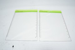 New Lot of 1648 Royal Green Rectangle Labels Clear Matte Finish 1″ x 0.375″
