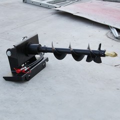 Hydraulic Skid Steer Auger Attachment for Bobcat CAT Kubota Loader Landscaping