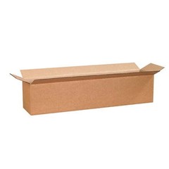 25 Brown 28x4x4 Long Corrugated Boxes – ECT32 Kraft Shipping/Moving Cartons