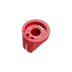 2Pcs Guitar AMP Effect Pedal Knobs Pointer Control Knobs with Set Screw Aged Red