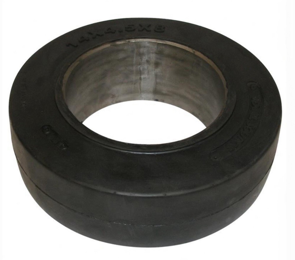 FORKLIFT TIRE – 14X4.5X8 SMOOTH | PRESS ON BLACK