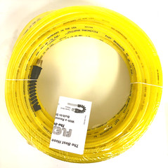 Coilhose Pneumatics PFE41004TY FLEXEEL 1/4 x 100′ Hose 1/4″ MPT Fittings Yellow