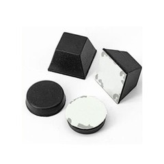 Black Square/Round Self Adhesive Rubber Feet Bumper Stops for Chopping Boards