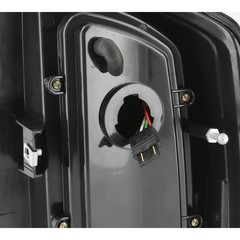 Rear Tail Lights Clear Lens Black Housing Dodge Ram 1500 07-08 2500/3500 07-09