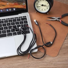 5 Pcs USB C to 2 Pin Bare Wire Open End Power Cable 11inch 24AWG USB Type C M…