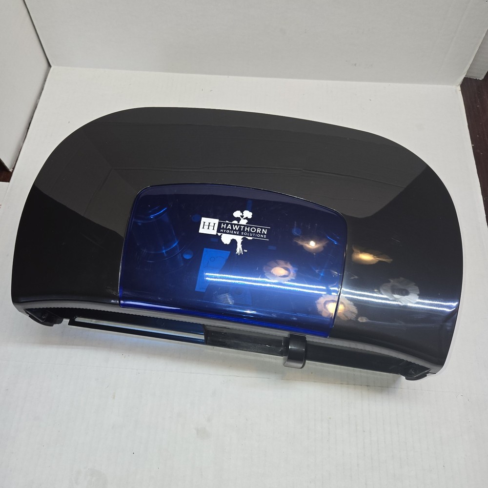 NEW Commercial Double Toilet Paper Dispenser In Black ( Locking)