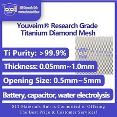 Youveim® Research Grade Titanium Diamond Mesh
