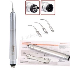 Ultrasonic Air Perio Scaler Handpiece Scaling 2 & 4 Holes & 3 Tips Dental
