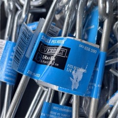 Everbilt Single Peg Hook 1/4 in x 6 in Zinc Plated Metal for Pegboard