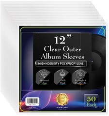 GOLD SEAL Vinyl Record Outer Sleeves for 12 LPs, 3 mils Thick, Premium Heavyw…