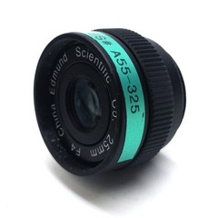 Edmund Scientific A55-325 Machine Vision Camera Lens, 25mm FL, f/4, C-Mount