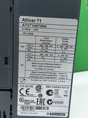 SCHNEIDER ATV71H075N4 VARIABLE SPEED DRIVE ALTIVAR 71 0.75KW-1HP 480V