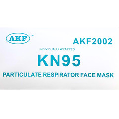 AKF KN95 Face Masks, 50 Pack Disposable Respirator Masks For Adults, White