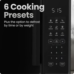 Chefman Countertop Microwave Oven 0.9 Cu. Ft. 900 Watts 10 Power Levels 6