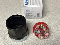 NEW Eaton AHCL1630P Red Locking Ultra Grip Plug NEMA L16-30P 30A 480V 3ØY 3P4W