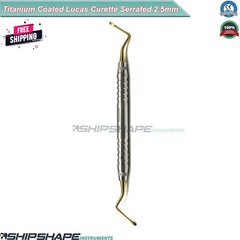 Lucas Curette Dental/Surgical Bone Curettes Serrated 2mm, 2.5mm, 3mm Set of 3PCS