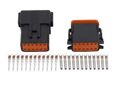 2 3 4 6 8 12 Pin Deutsch DT Black Series Waterproof Electrical Connector KIT