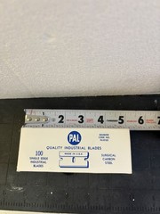 PAL Single Edge Blades Carbon Steel 100ct 1.5in x 0.75in Universal