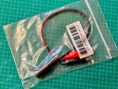 Lot 2pcs Adafruit 5.5 x 2.1mm DC Coaxial Barrel Jack to Alligator clips adapter