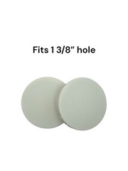 1 3/8″ Hole Nylon Locking Panel Plugs Black/White Dome Cover 1 1/2″ Top Width