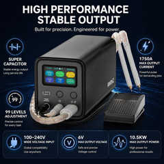 AWithZ 10.5KW Spot Welder Super Farad Capacitor Spot Welding Machine For 18650