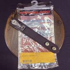 Belt Keeper w/ Hidden Handcuff Key HK-11 Hide-a-Keyper Black Leather Chrome Snap