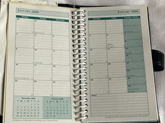 Vintage Black Franklin Covey The Pocket Planner Spiral Bound