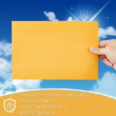 500 Counts 6 x 9 Inch Brown Envelopes Self Adhesive One Size,
