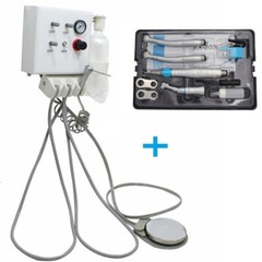 Wall Mount Dental Portable Air Control Turbine Unit Iwth Handpieces Set 4Hole US