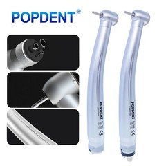 POPDENT Dental High Speed (LED E-generator) Handpiece 4/2-Hole Air Turbine