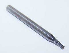 1/16″ (.0625″) CARBIDE END MILL 2 FLUTE BALL END, YG1 E5I02004