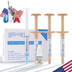 Dental Adhesive No-Mix Bonding/ Ortho Light Cure Resin/ Blue/Green Glue Kit