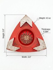 ​Oscillating Multitool Diamond Grinding Pad for Corners & Edges – 16 Grit SB