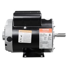 VEVOR 3HP Air Compressor Electric Motor 15.5A 3450RPM 56 Frame CW/CCW Rotation