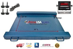 Floor Scale Drum Scale 24″x30″ Wheelchair Scale 1,500 lb Portable