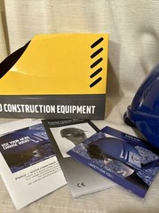 Volvo Blue/Iconic Logo Peltor Safety Construction Helmet with Safety Visor