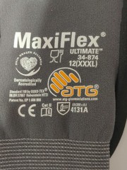 MaxiFlex Ultimate Seamless Knit Nylon Gloves Nitrile Coated -12 Pack Size 12/3XL