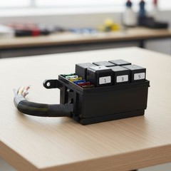 12V Fuse Relay Box 4 Relays and 6 Way ATC/ATO Fuses for Auto Car Marine Boat